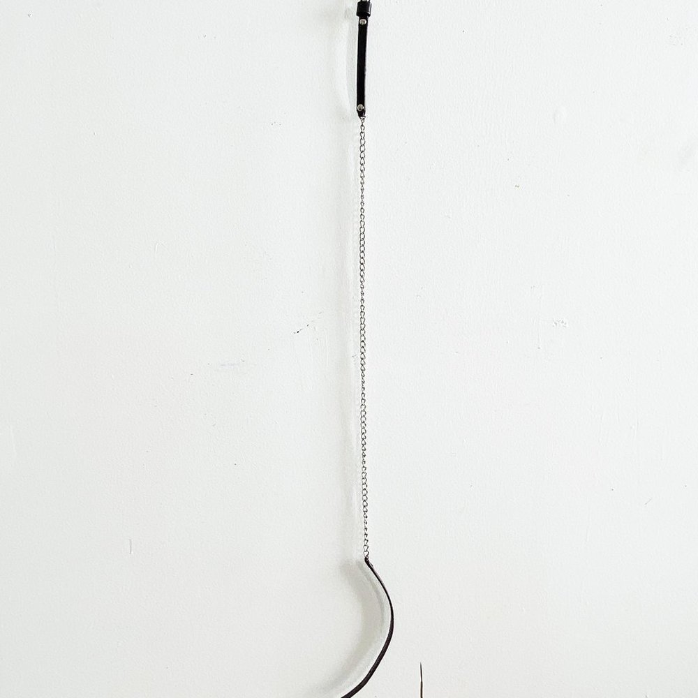 VINTAGE LEATHER AND CHAIN BELT - Picture 6 of 6